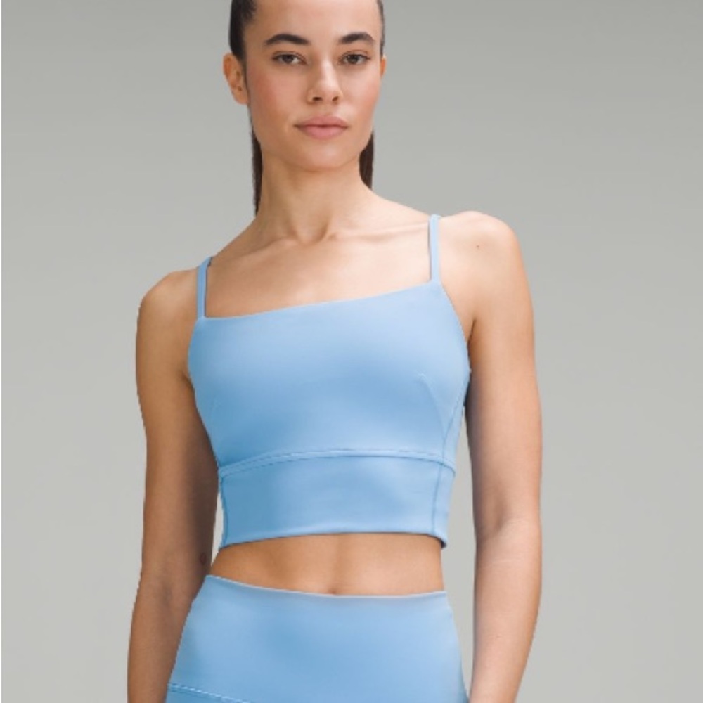 Lululemon Wunder Train Strappy Tank Aero Blue